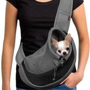 Pet Puppy Dog Mesh Sling Carry Pack Backpack Carrier Travel Tote Shoulder